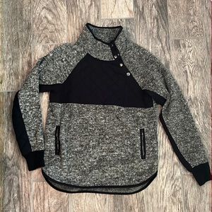 A&F Asymmetrical Snap Pullover